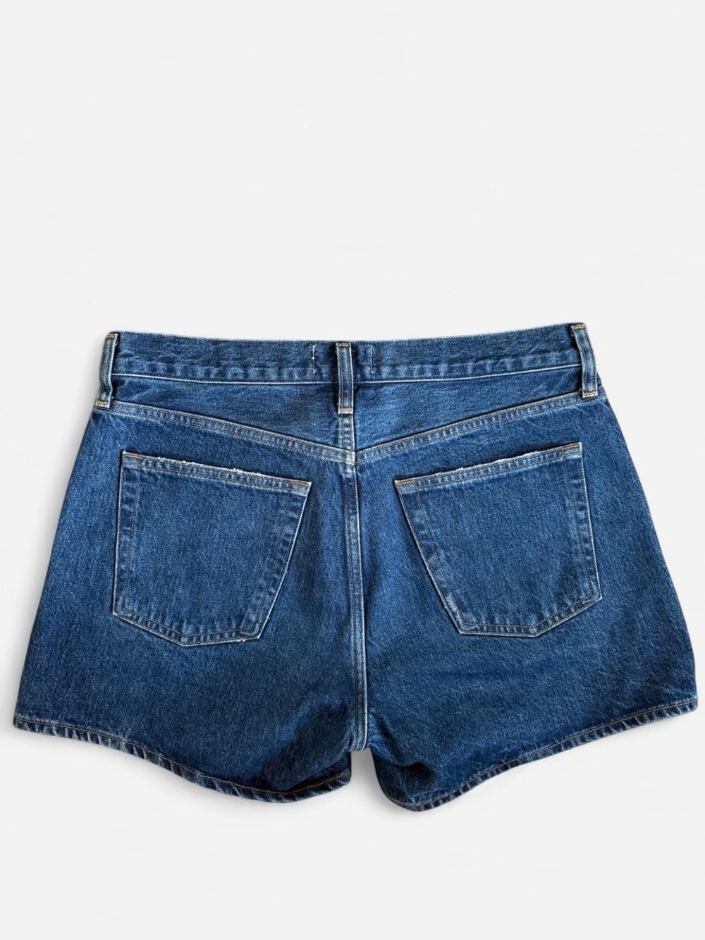 Agolde Dark Blue Denim Waistband Detail - Picture 2 of 3